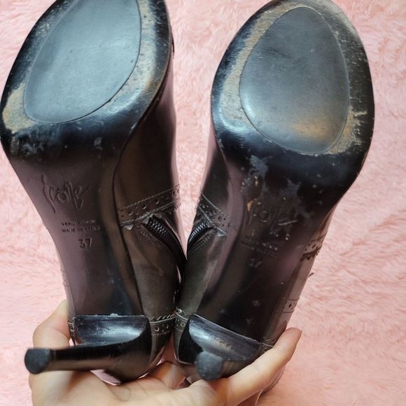 Icone Black Leather Knee High Boots – Size 37 (Made in Italy) - Picture 12 of 16